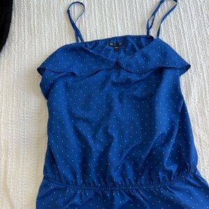 GAP Blue Polka Dot Blouse